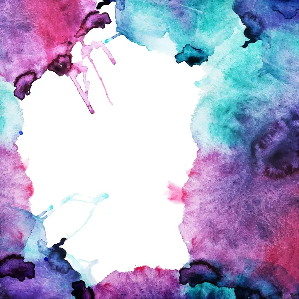 Abstrakter handgezeichneter Aquarell-Hintergrund — Stockvektor