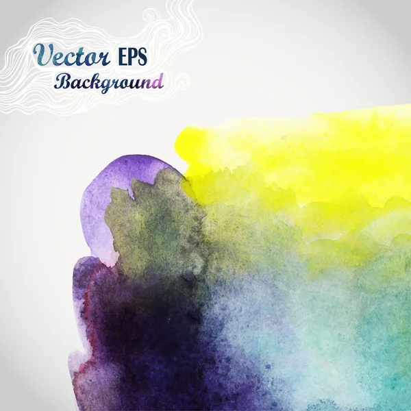 Abstract hand drawn watercolor background — Stock Vector