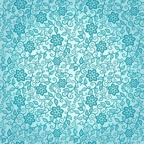 Textura de fundo sem costura com flores e folhas — Vetor de Stock