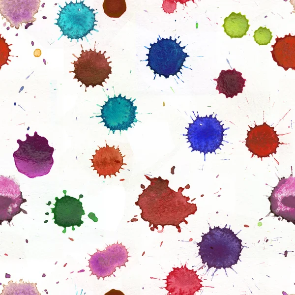Spray paint aquarel naadloze patroon — Stockfoto