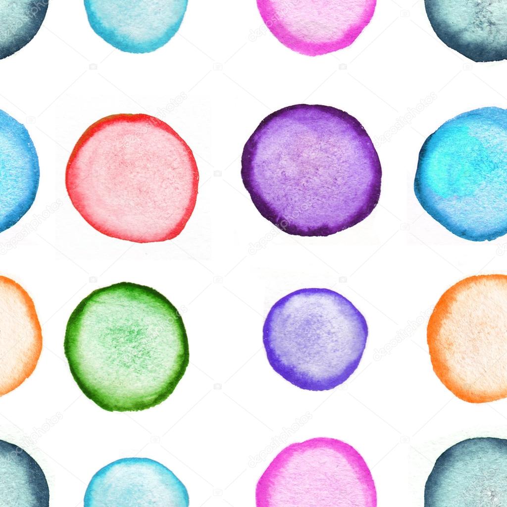 Watercolor soap bubbles