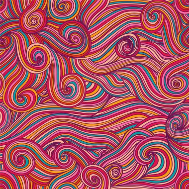 Dikişsiz soyut çizilmiş texture.copy t o kareye dalgalar.