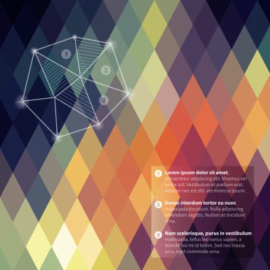desen rhombic.texture spectr akışı ile geometrik şekiller