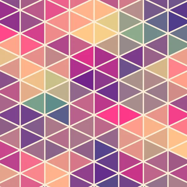 Modèle rétro de formes géométriques. Bannière mosaïque colorée. Geometric hipster fond rétro avec place pour votre texte. Fond triangle rétro — Image vectorielle