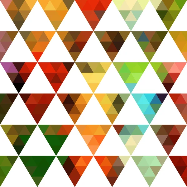 Modèle rétro de formes géométriques. Bannière mosaïque colorée. Geometric hipster fond rétro avec place pour votre texte. Fond triangle rétro — Image vectorielle