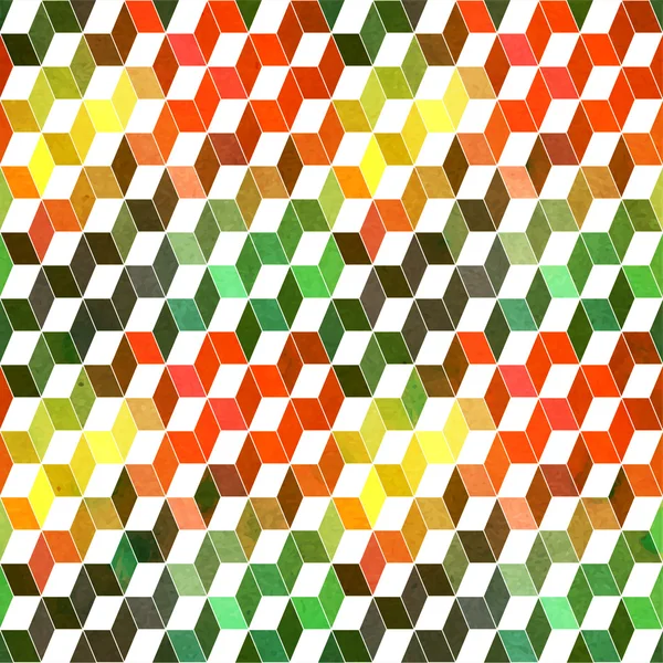 Geometrik şekiller, rhombus, renk ile kesintisiz geometrik desen — Stok Vektör