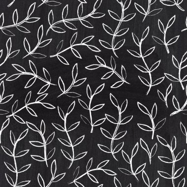 Chalkboard seamless leaf pattern. Copy that square to the side,you'll get seamlessly tiling pattern which gives the resulting image the ability to be repeated or tiled without visible seams. clipart