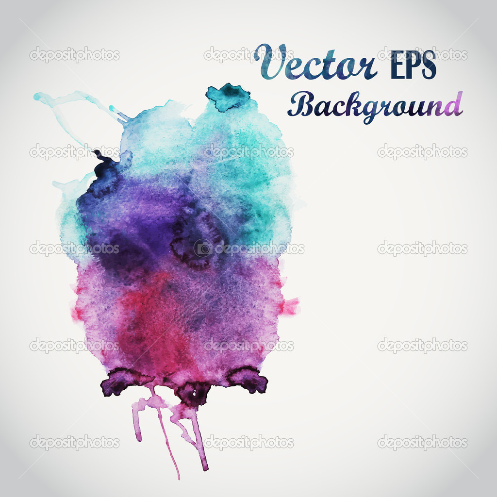 Abstract hand drawn watercolor background,vector illustration