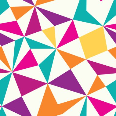 üçgen, mozaik sonsuz deseni ile vektör sorunsuz doku.