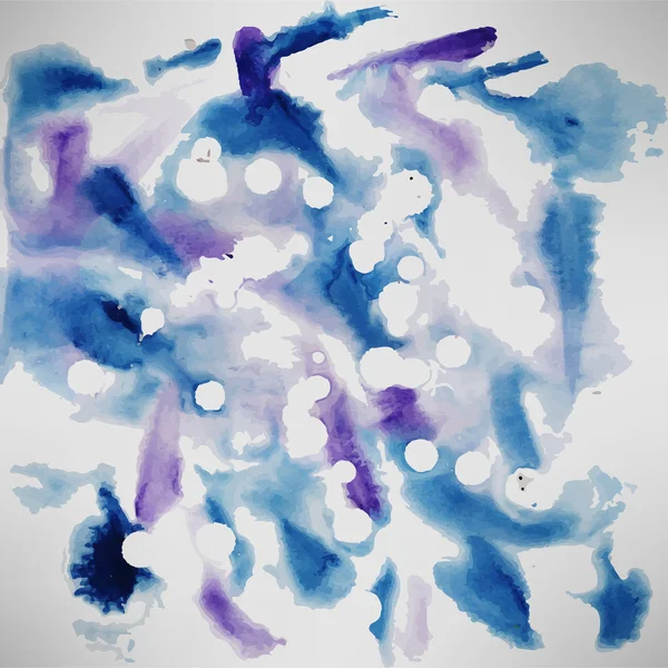 Vektor Aquarell Textur. blaue Grunge-Papier-Vorlage. Wasser. wir — Stockvektor