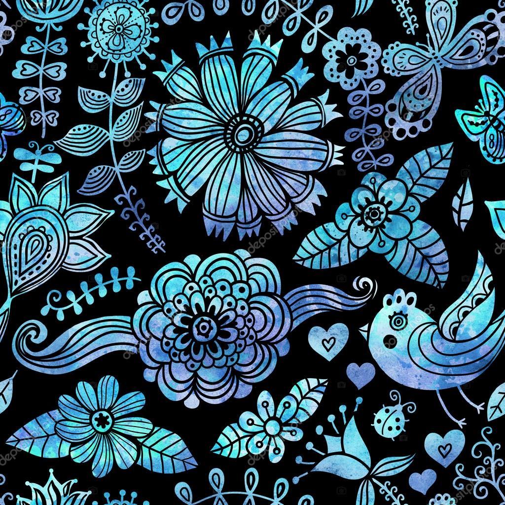 花や鳥と水彩のテクスチャです 花 Pattern Origin ストック写真 C Markovka 花や鳥と水彩のテクスチャです 花 Pattern Origin ストック写真 C Markovka