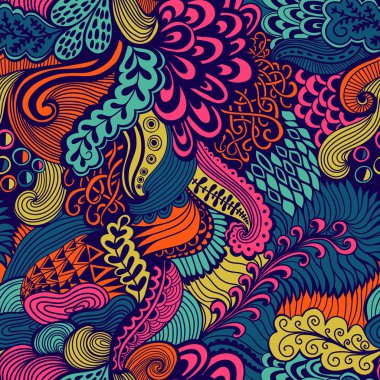 vektör sorunsuz doku soyut çiçek ile. sonsuz adam