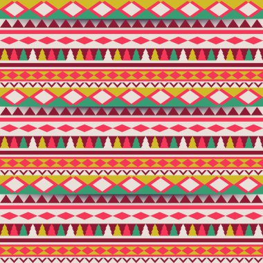 Dikişsiz vektör aşiret doku. aşiret vektör desen. renkli