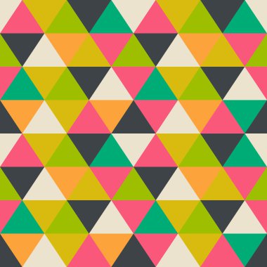 Retro desen geometrik şekiller. renkli mozaik afiş. geome