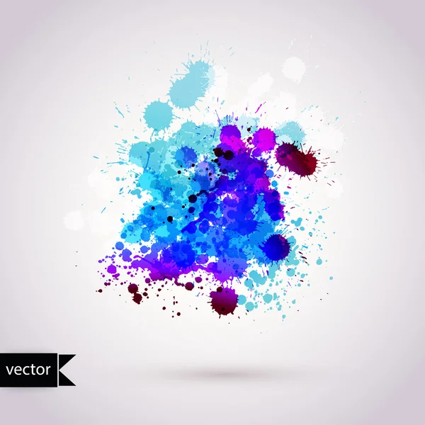 Vector abstracto dibujado a mano acuarela fondo, vector illustr — Vector de stock