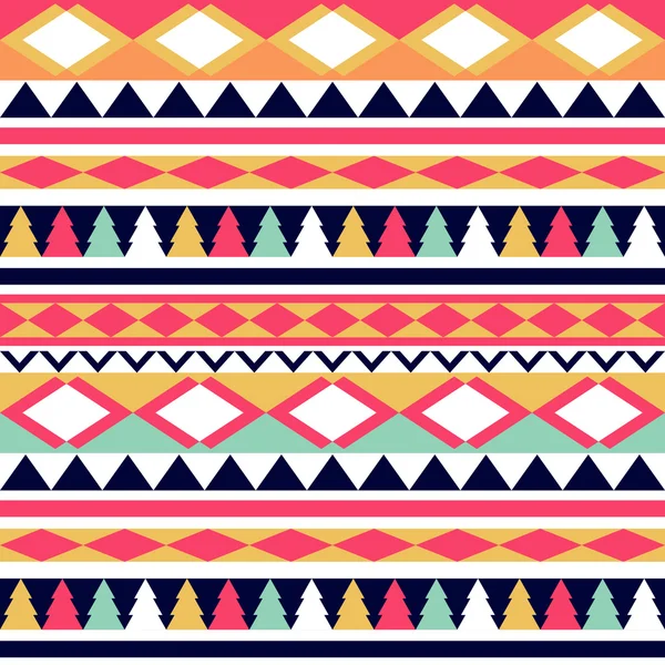 Texture tribal vectorielle sans couture. Modèle vectoriel tribal. Coloré — Image vectorielle
