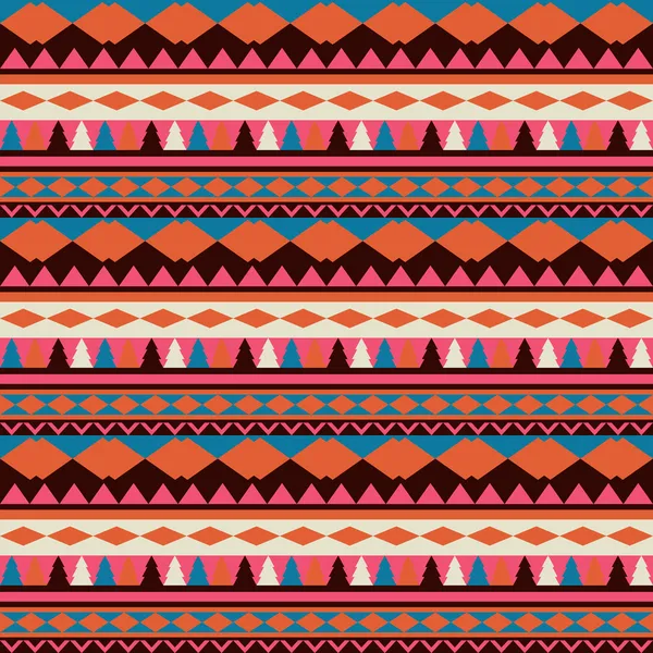 Texture tribal vectorielle sans couture. Modèle vectoriel tribal. Coloré — Image vectorielle