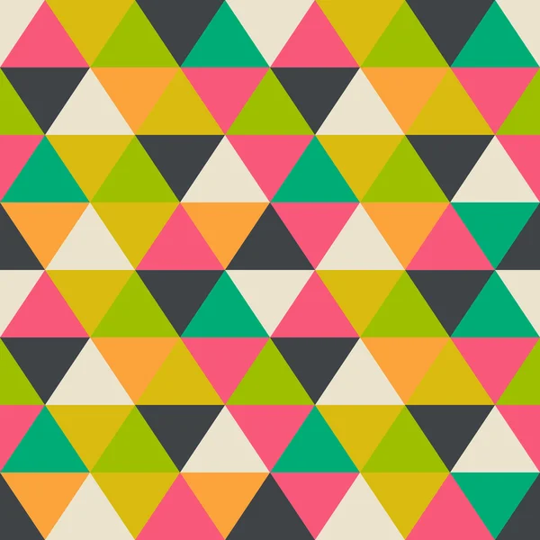 Retro patroon van geometrische vormen. kleurrijke mozaïek banner. geome — Stockvector