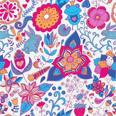 romantik doodle çiçek dokusu. o kareyi tarafına kopyalayın ve