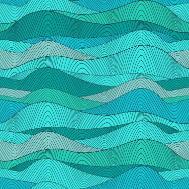 Dikişsiz dalgalar doku, s kare dalgalı background.copy