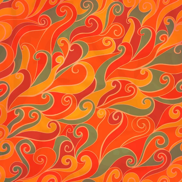 Smidig våg handritade mönster, vågor bakgrund (sömlöst t — Stockfoto