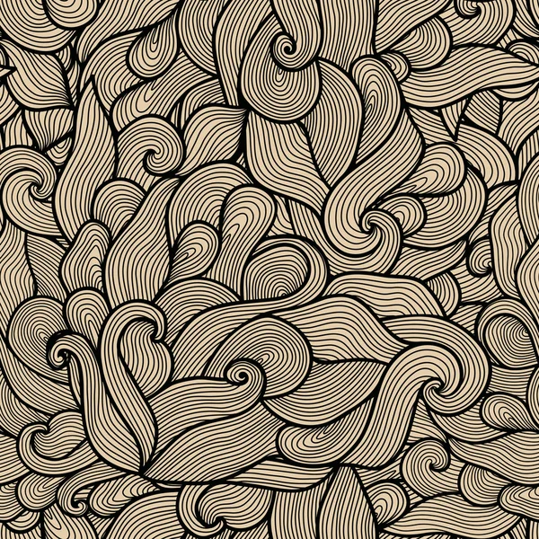 Seamless abstract hand-drawn pattern, waves background. Seamless — Stock Photo, Image