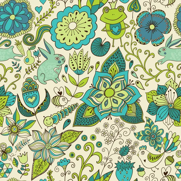 Textura floral doodle romântico. Copie esse quadrado para o lado e — Fotografia de Stock