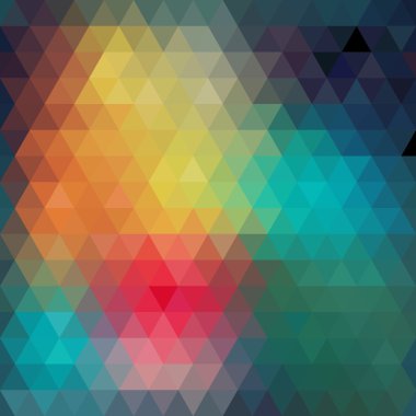 üçgenler desen geometrik şekiller. renkli mozaik zemin.