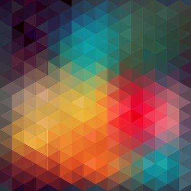 üçgenler desen geometrik şekiller. renkli mozaik zemin.