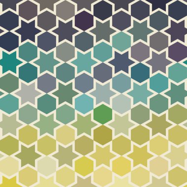 geometrik yıldız yinelenen arka plan. spektrum geometrik arka