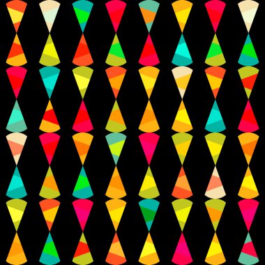 Pattern of geometric shapes.Texture with flow of spectrum effect clipart