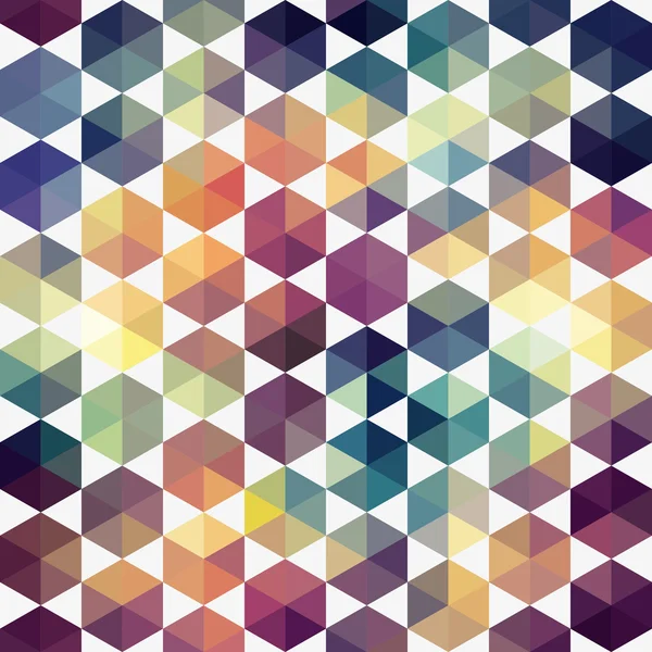 Dreiecke Muster geometrischer Formen. Farbenfrohe Mosaik-Kulisse. — Stockfoto