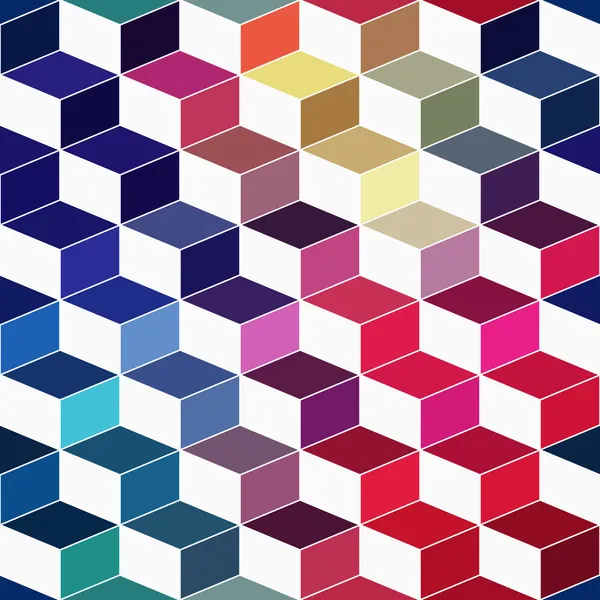 Seamless geometric pattern with geometric shapes, rhombus, color — Stock Photo, Image