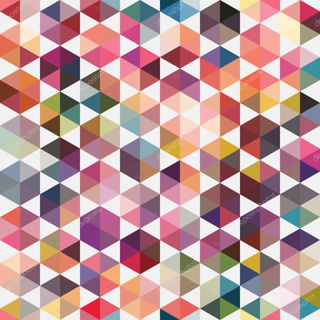 Triangles pattern of geometric shapes. Colorful mosaic backdrop. Geometric hipster retro background, place your text on the top of it. Retro triangle background. Backdrop