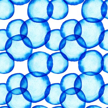 vektör yuvarlak şekiller suluboya sorunsuz süs. boyar. waterc