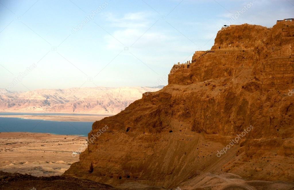 Massada fortress in Israel near Dead Sea