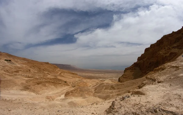 Fortaleza Massada en Israel cerca del Mar Muerto — Foto de Stock