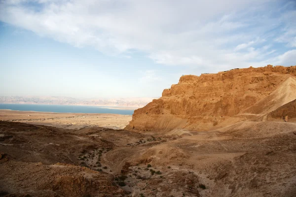 Fortaleza Massada en Israel cerca del Mar Muerto —  Fotos de Stock