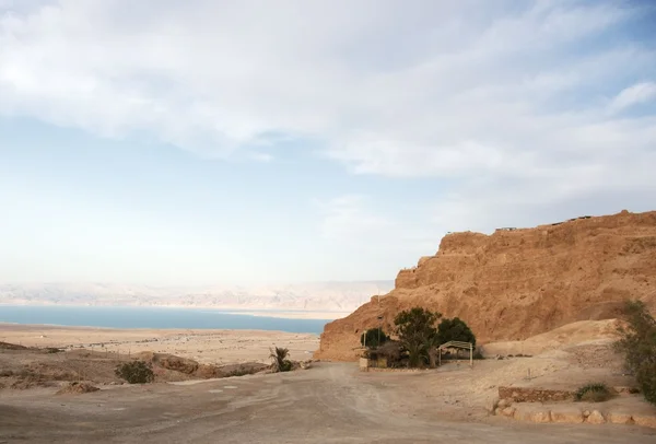 Massada Fort in judean desert — Stockfoto