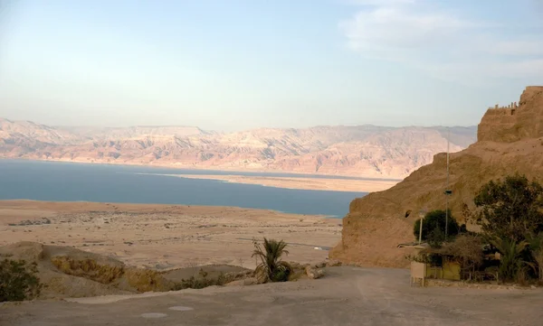 Massada fästning i Judea öknen — Stockfoto