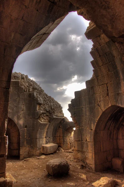 Ruínas do castelo em Israel — Fotografia de Stock