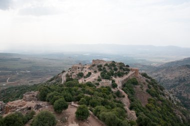 İsrail yatay, kale ve gökyüzü