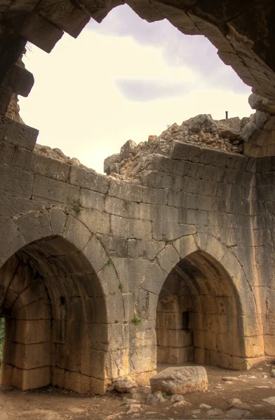 Руины замка в Израиле — стоковое фото