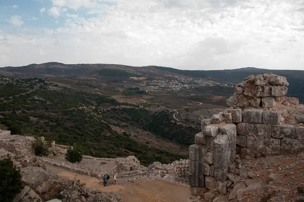 Nimrod castle and Israel landscape — Stock Photo, Image