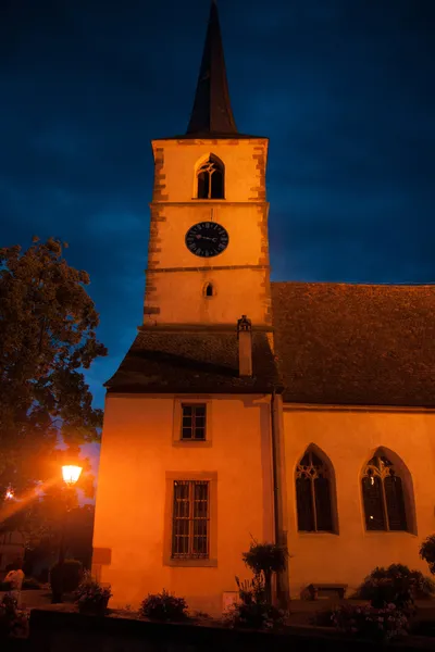 Mittelbergheim 夜景 — 图库照片