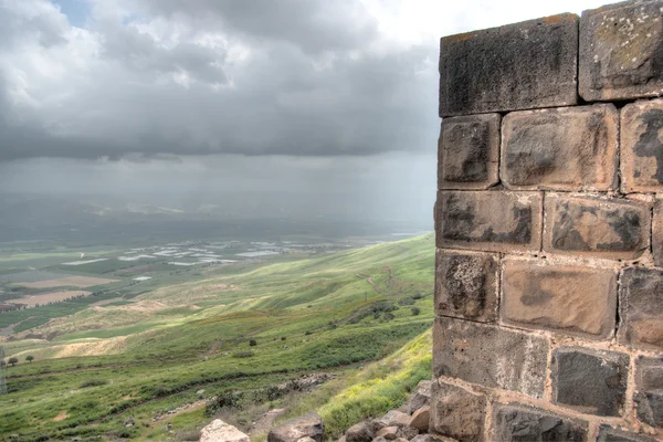 Бельвуар руїни замку в Галілеї — стокове фото