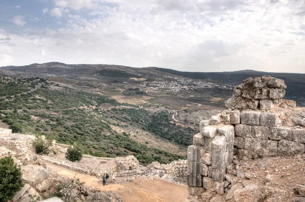 Nimrod castle and Israel landscape — Stock Photo, Image