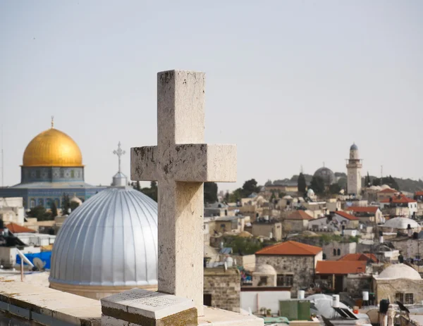 Moscheen und Kirchen in jerusalem — Stockfoto