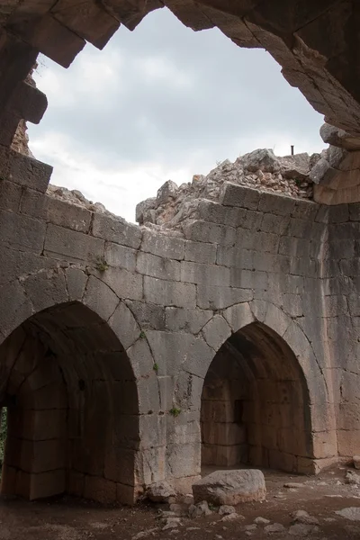 Rovine del castello in Israele — Foto Stock