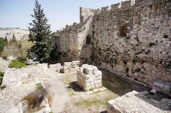 Ruínas em jerusalem — Fotografia de Stock
